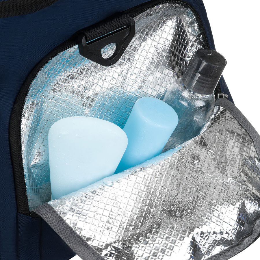 Schwarz-marineblaue, sportliche Reisetasche zum Umhängen mit abnehmbarem Gürtel – Peterson – Bild 9