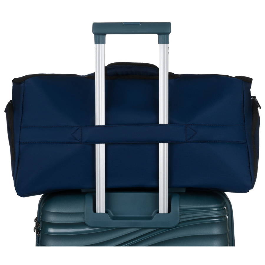 Schwarz-marineblaue, sportliche Reisetasche zum Umhängen mit abnehmbarem Gürtel – Peterson – Bild 4