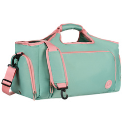 Minz-rosa Wochenend-Reisetasche mit einem Thermofach für Schuhe – Peterson