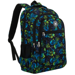 Schulrucksack aus Polyester mit Skateboard-Muster – Peterson