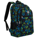 Schulrucksack aus Polyester mit Skateboard-Muster – Peterson