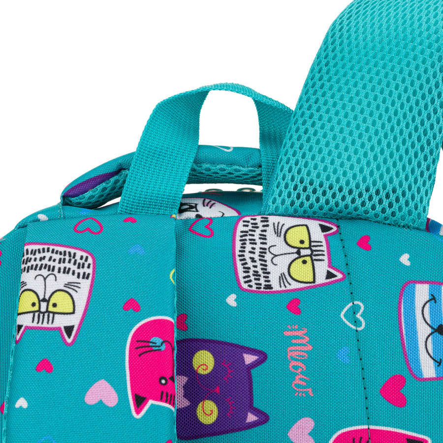 Jugendlicher Schulrucksack aus Polyester mit einem bezaubernden Katzenmuster – Peterson – Bild 13
