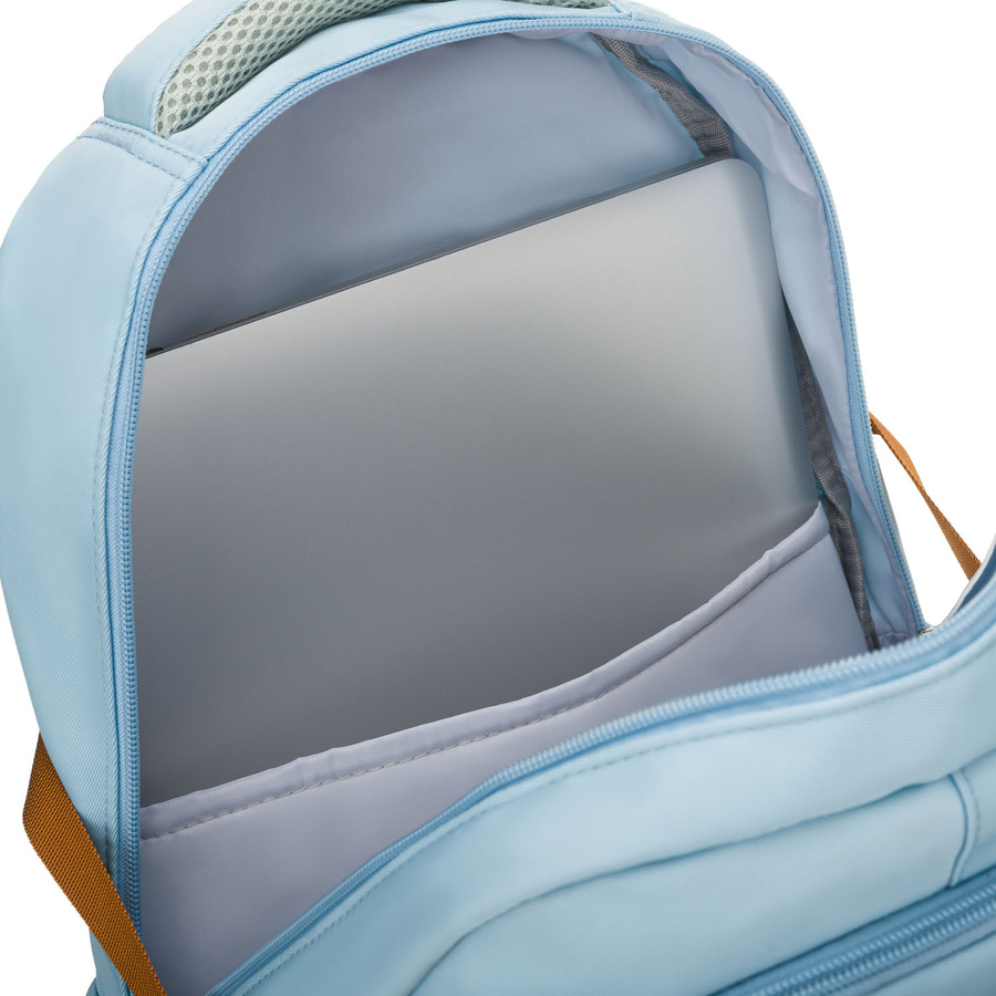 Peterson Schulrucksack aus Polyester in Hellblau mit verstellbaren Trägern – Bild 10