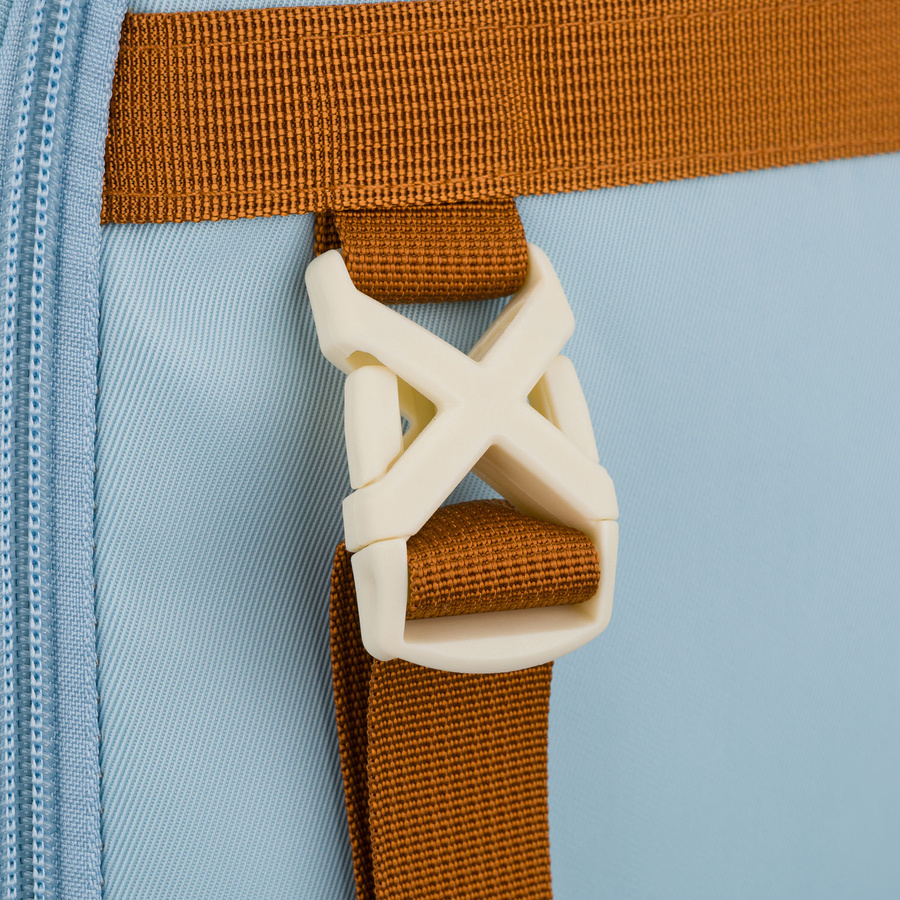 Peterson Schulrucksack aus Polyester in Hellblau mit verstellbaren Trägern – Bild 15