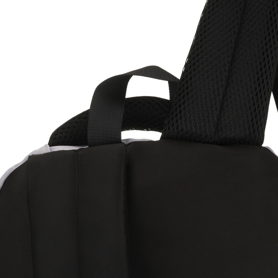 Grau-schwarzer Schulrucksack aus Polyester mit zusätzlicher Tasche - Peterson – Bild 18