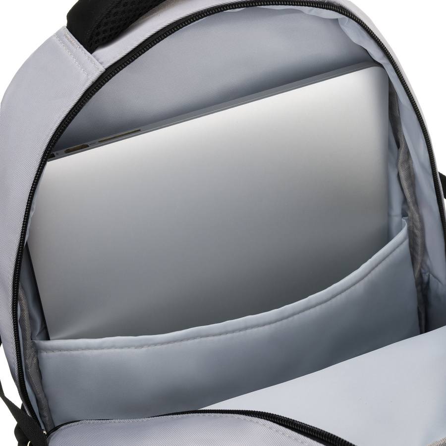 Grau-schwarzer Schulrucksack aus Polyester mit zusätzlicher Tasche - Peterson – Bild 9