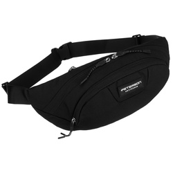 Sportliche Polyester-Bauchtasche in Schwarz – Peterson