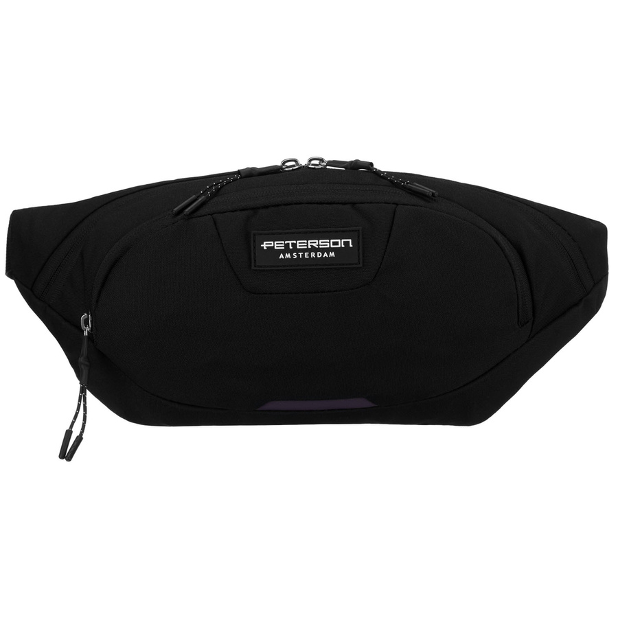 Sportliche Polyester-Bauchtasche in Schwarz - Peterson – Bild 4