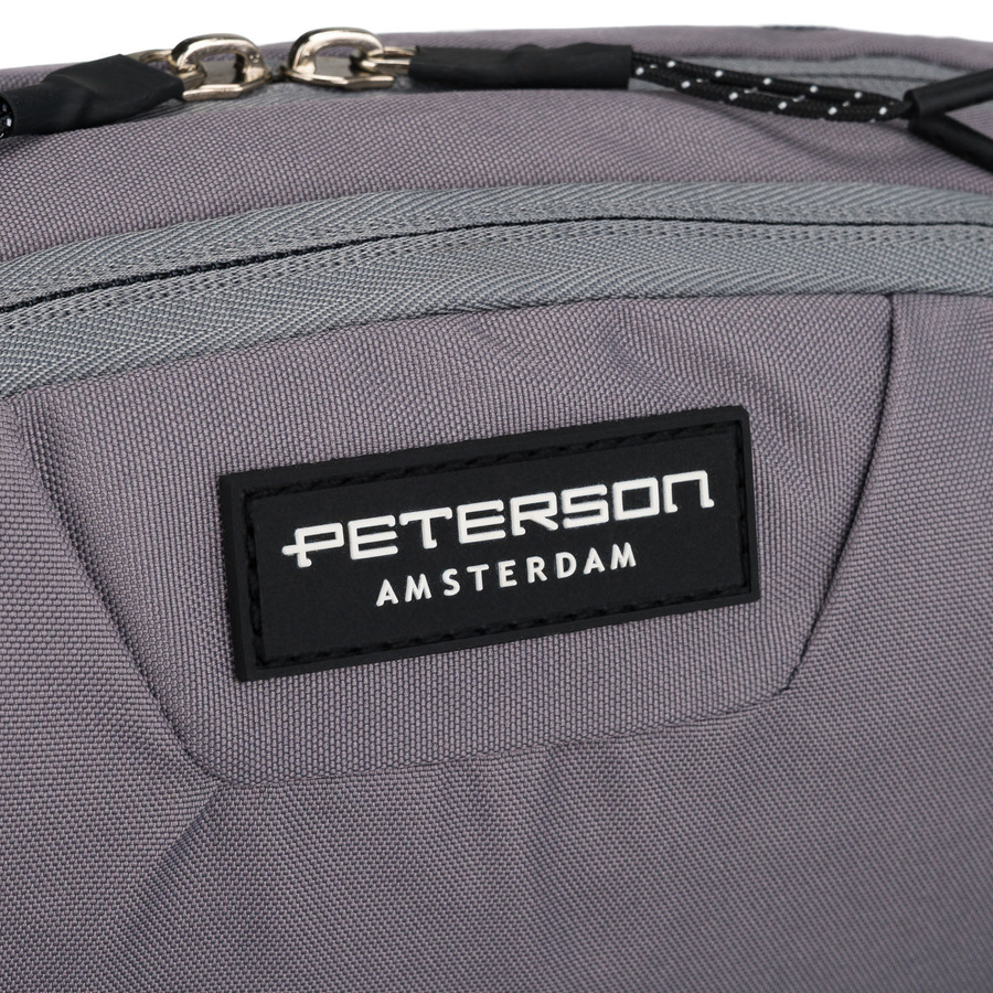 Praktische Sporttasche aus Polyester in Dunkelgrau, mit Reißverschluss – Peterson – Bild 10