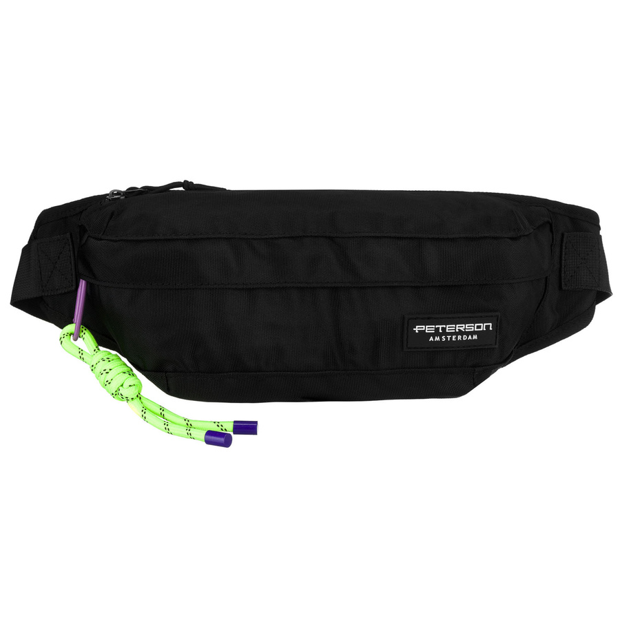 Sportliche, geräumige Gürteltasche aus Polyester in Schwarz - Peterson – Bild 2