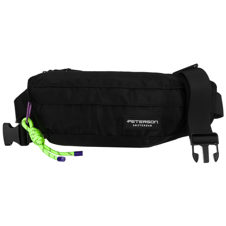 Sportliche, geräumige Gürteltasche aus Polyester in Schwarz - Peterson – Bild 3