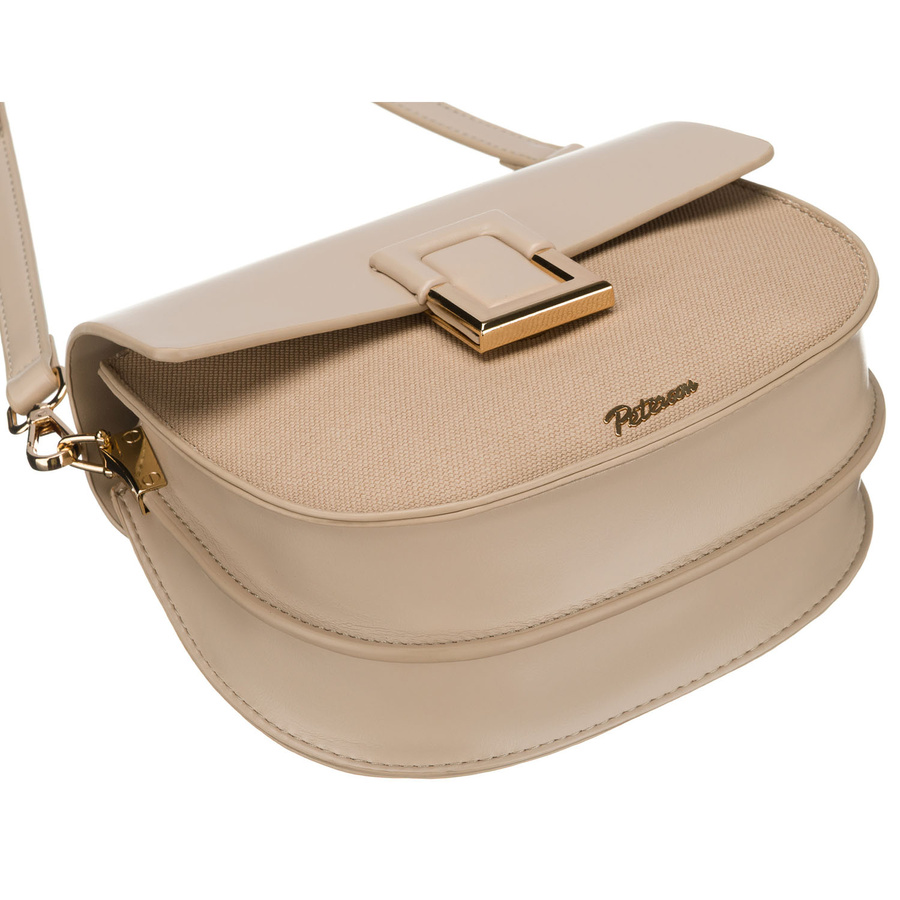 Beige Damen-Umhängetasche in Hufeisenform mit Magnetverschluss – Peterson – Bild 9