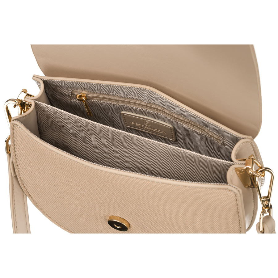 Beige Damen-Umhängetasche in Hufeisenform mit Magnetverschluss – Peterson – Bild 6