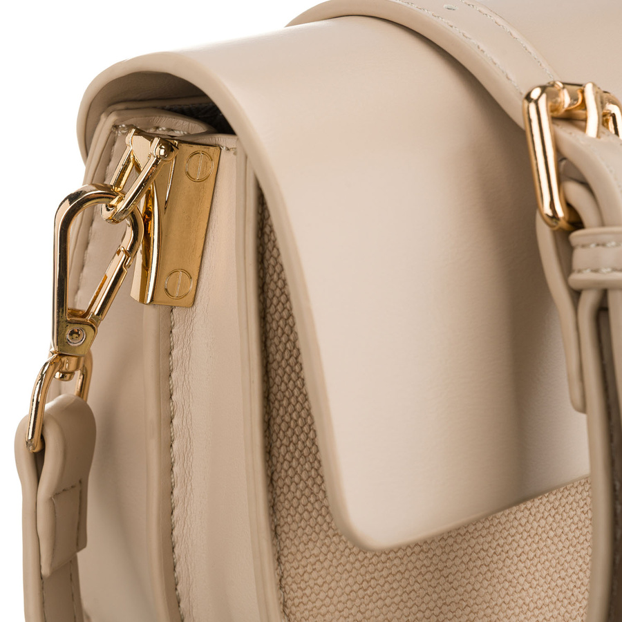 Beige Damen-Umhängetasche in Hufeisenform mit Magnetverschluss – Peterson – Bild 5