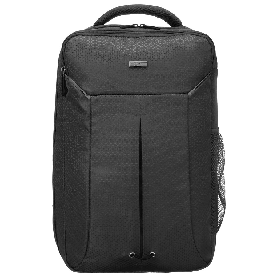 Grauer Reise-Rucksack aus Polyester, aufgehängt an verstellbaren Trägern - Peterson – Bild 2