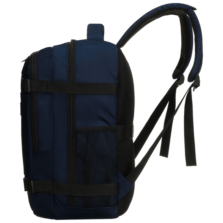 Reise-Rucksack in Marineblau, zweifach unterteilt und mit Reißverschluss verschließbar – Peterson – Bild 2