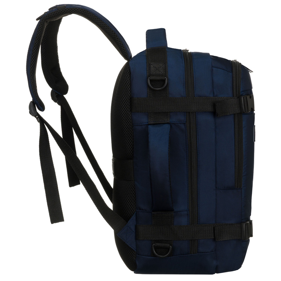 Reise-Rucksack in Marineblau, zweifach unterteilt und mit Reißverschluss verschließbar – Peterson – Bild 4