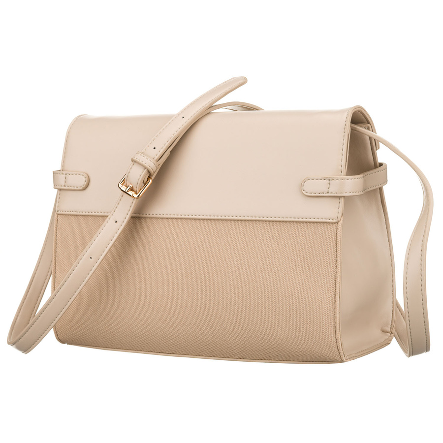 Beige Damen-Handtasche mit Reißverschluss und Magnetverschluss - Peterson – Bild 3