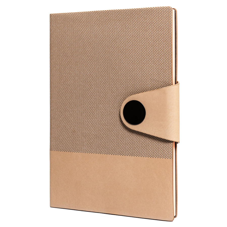 Beiger Notizblock im A5-Format, liniert – Peterson