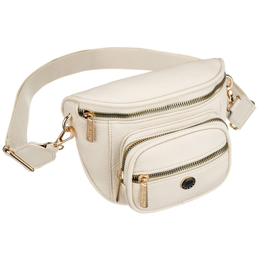 Damen-Gürteltasche aus Öko-Leder in hellem Beigeton – Peterson – Bild 2