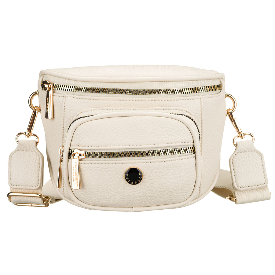 Damen-Gürteltasche aus Öko-Leder in hellem Beigeton – Peterson – Bild 3