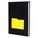 Schwarzes Notizbuch im B6-Format, bedruckt mit Punkten – Peterson