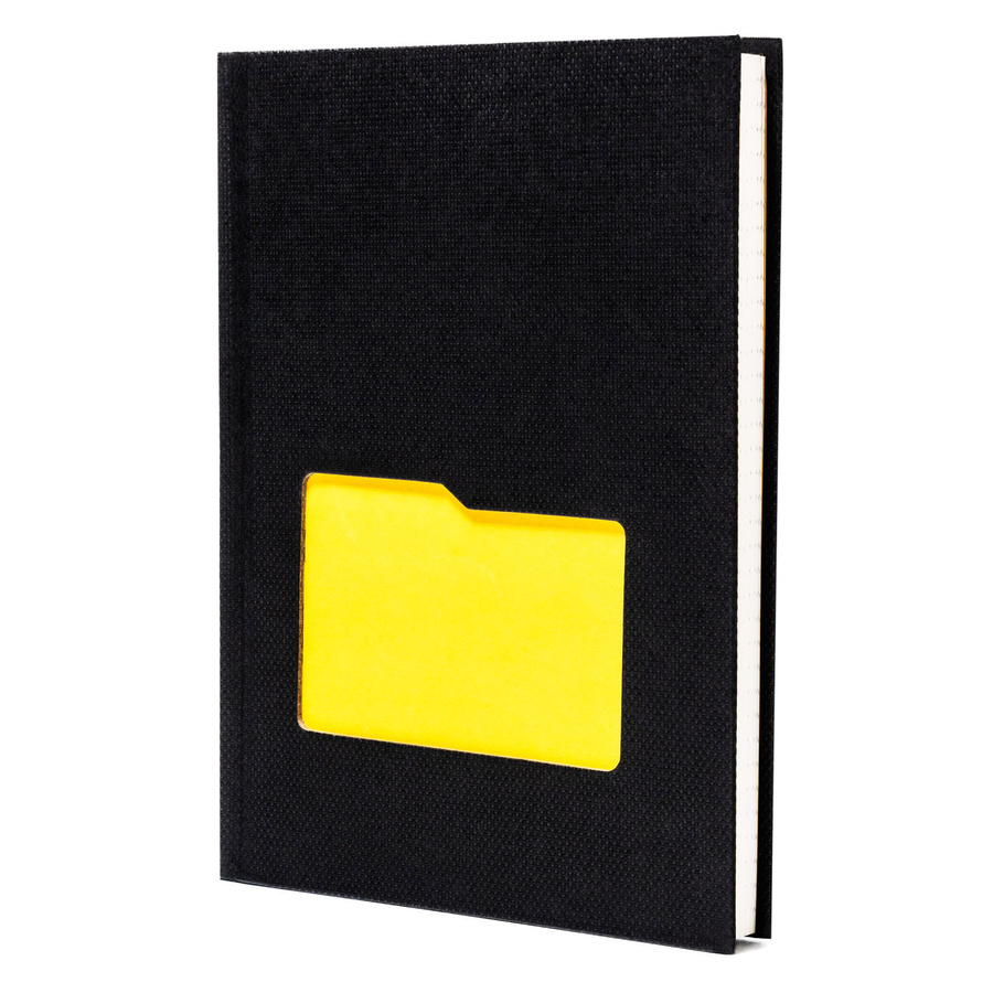 Schwarzes Notizbuch im B6-Format, bedruckt mit Punkten – Peterson