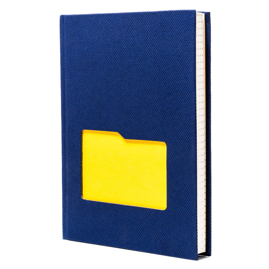 Notizbuch in Marineblau mit festem Einband und im B6-Format, bedruckt mit Punkten – Peterson