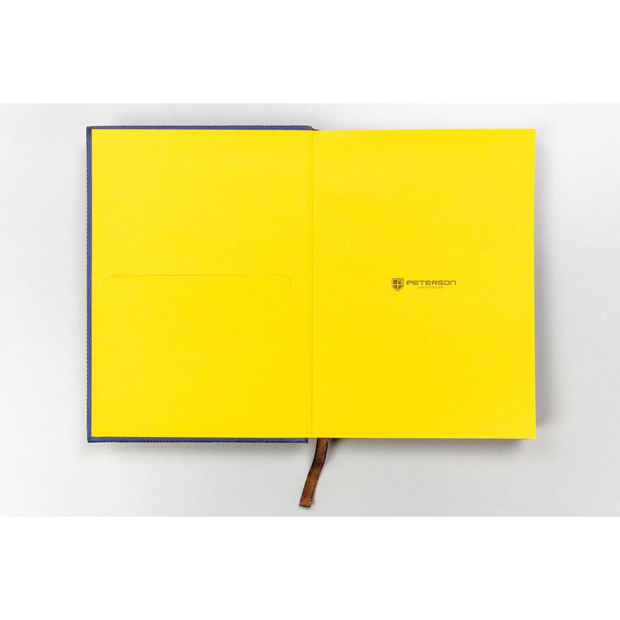 Notizbuch in Marineblau mit festem Einband und im B6-Format, bedruckt mit Punkten – Peterson – Bild 6