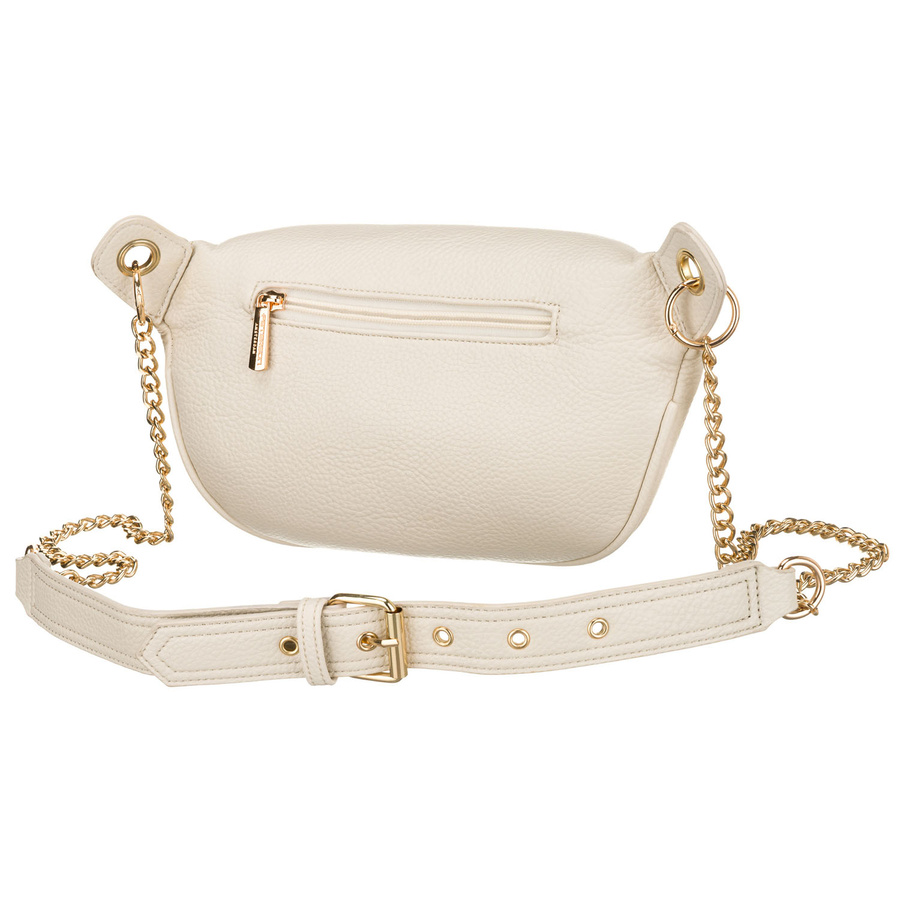 Beige Damen-Gürteltasche aus Öko-Leder mit Reißverschluss – Peterson – Bild 4