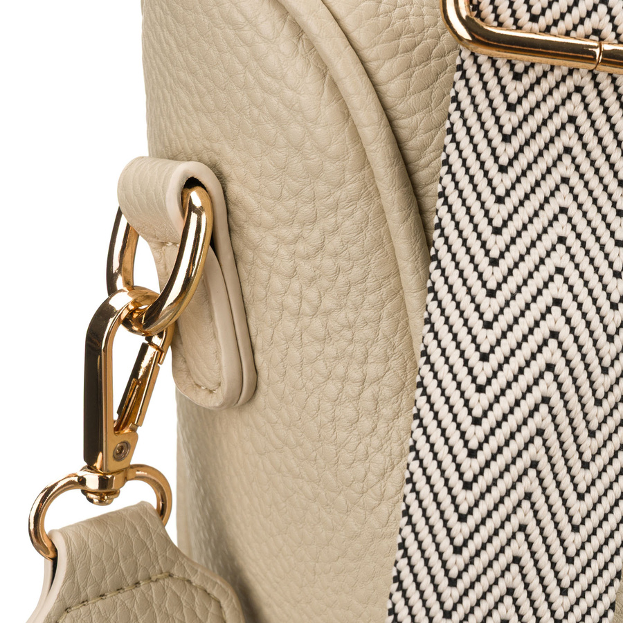 Damen-Gürteltasche aus Öko-Leder in Beigeton mit Rücktasche – Peterson – Bild 8