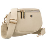 Beige, praktische Damen-Bauchtasche aus Kunstleder für den urbanen Alltag, einkammerig – Peterson