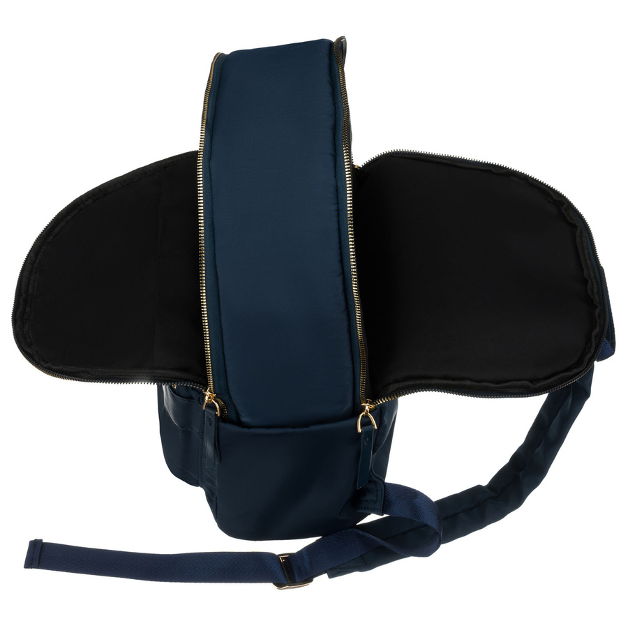 Zweifach unterteiltes, marineblaues Damen-Rucksack aus Polyester - Peterson – Bild 19