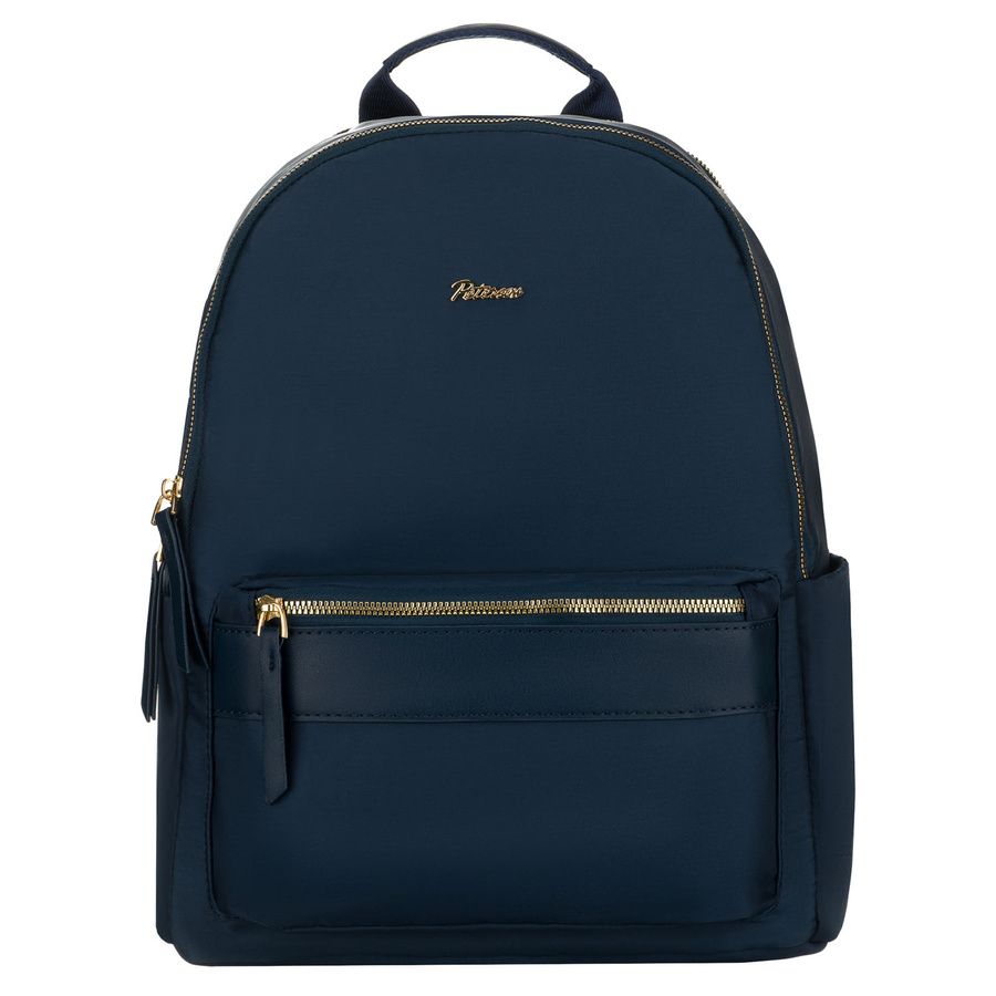 Zweifach unterteiltes, marineblaues Damen-Rucksack aus Polyester - Peterson – Bild 4