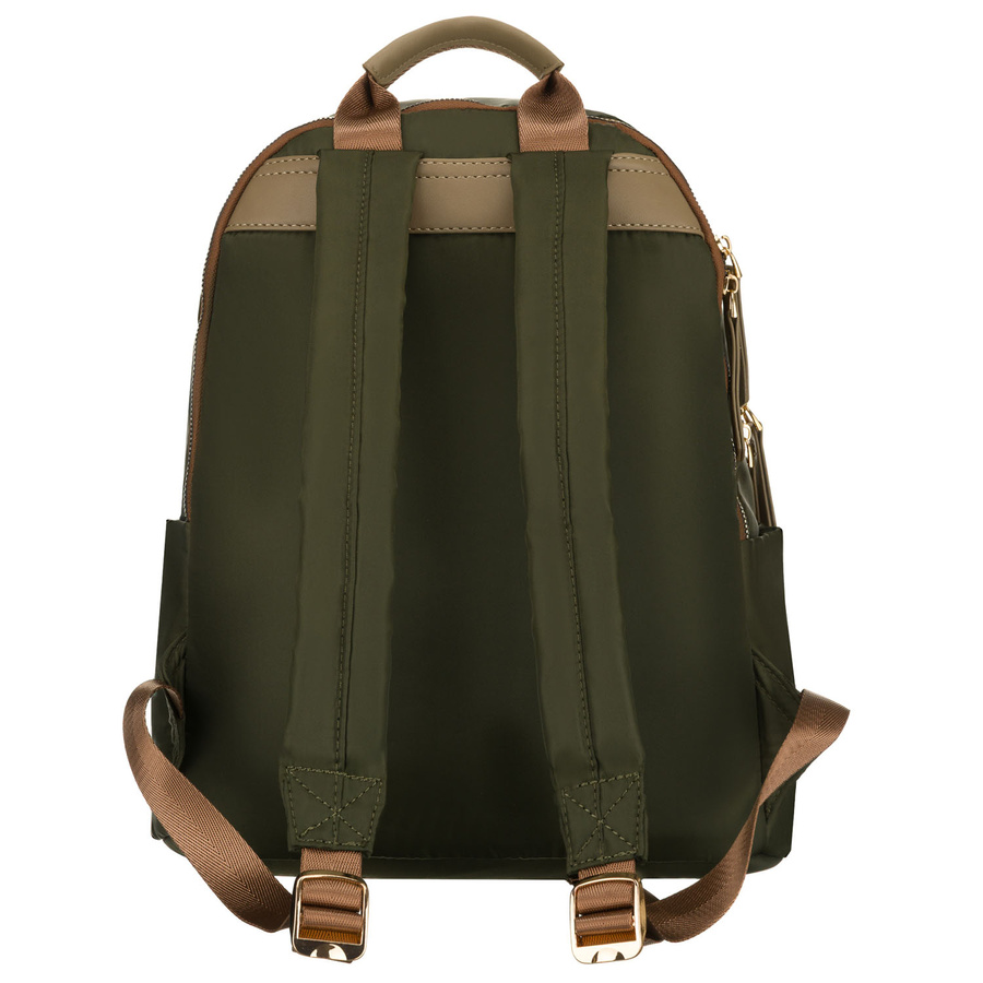 Grüner, städtischer Damenrucksack aus Polyester mit Reißverschlüssen verschließbar – Peterson – Bild 10