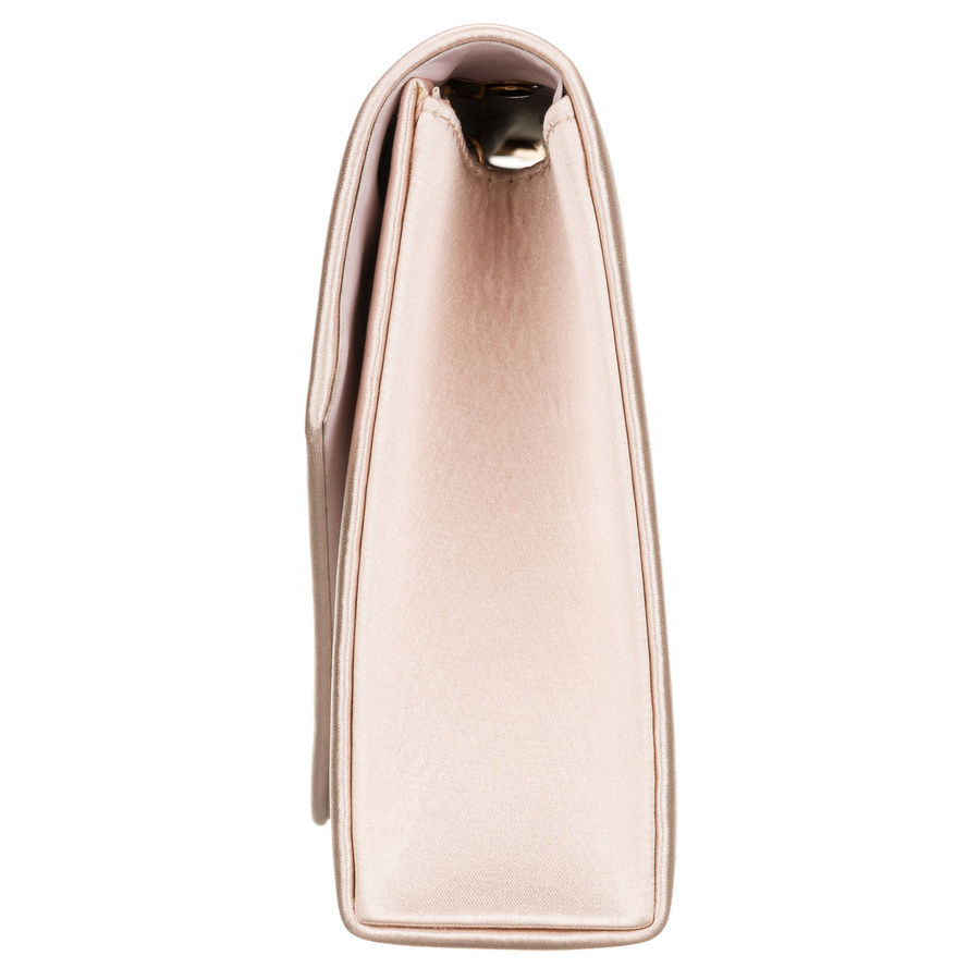 Kleine Damen-Clutch aus synthetischem Stoff in Beige – Rovicky – Bild 4