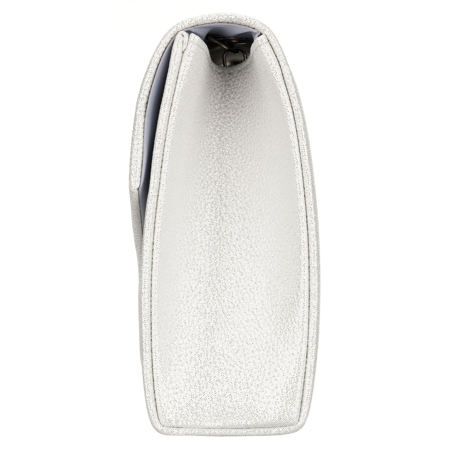 Elegante Damen-Clutch in Silber aus Öko-Leder – Rovicky – Bild 4