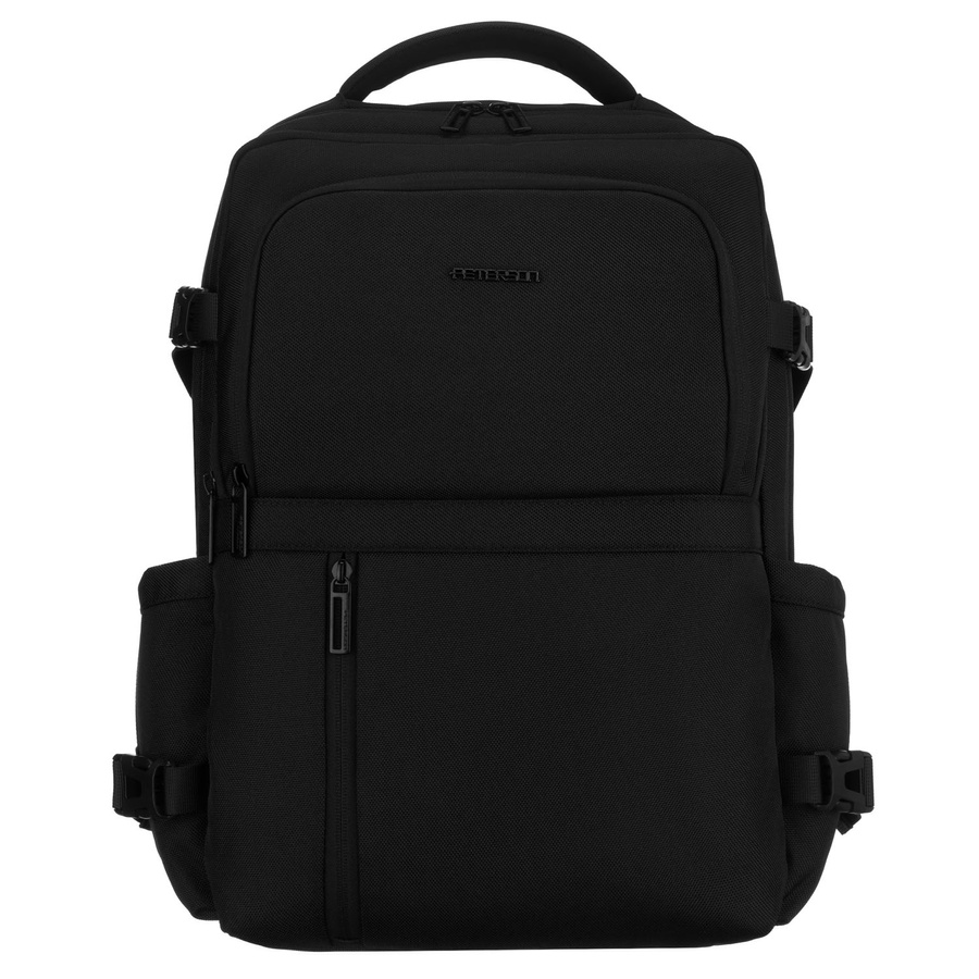 Reise-Rucksack aus Polyester in Schwarz mit Laptopfach - Peterson – Bild 3