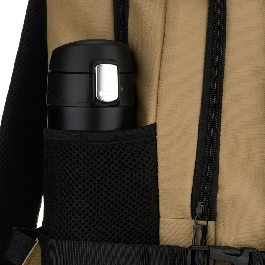 Großer Khaki-Reise-Rucksack mit Laptopfach, zweifach unterteilt – Peterson – Bild 25