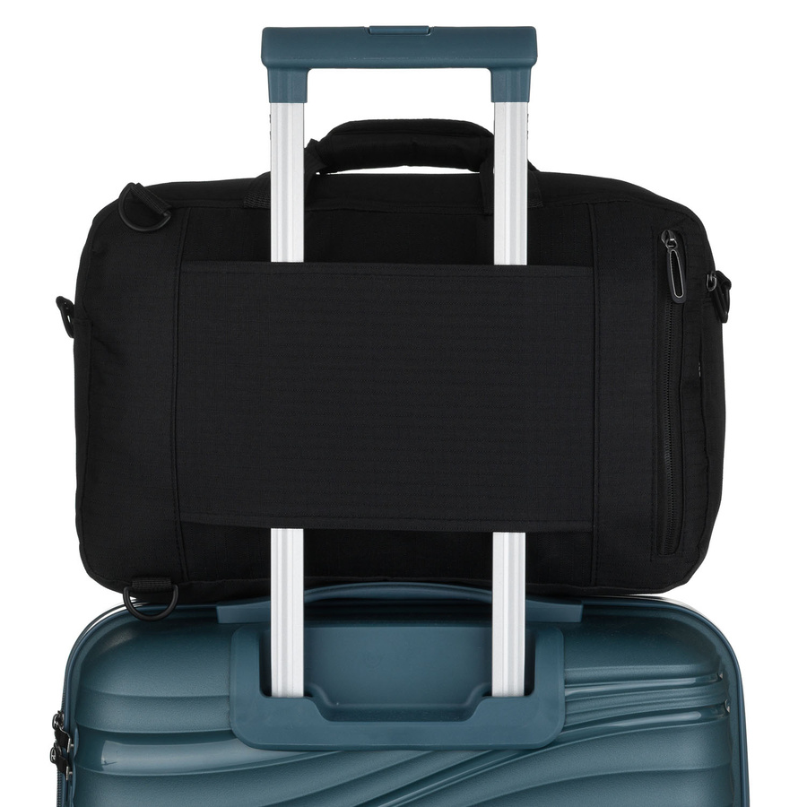 Reiserucksack in schwarz mit Reißverschluss, ideal für Handgepäck – Peterson – Bild 12