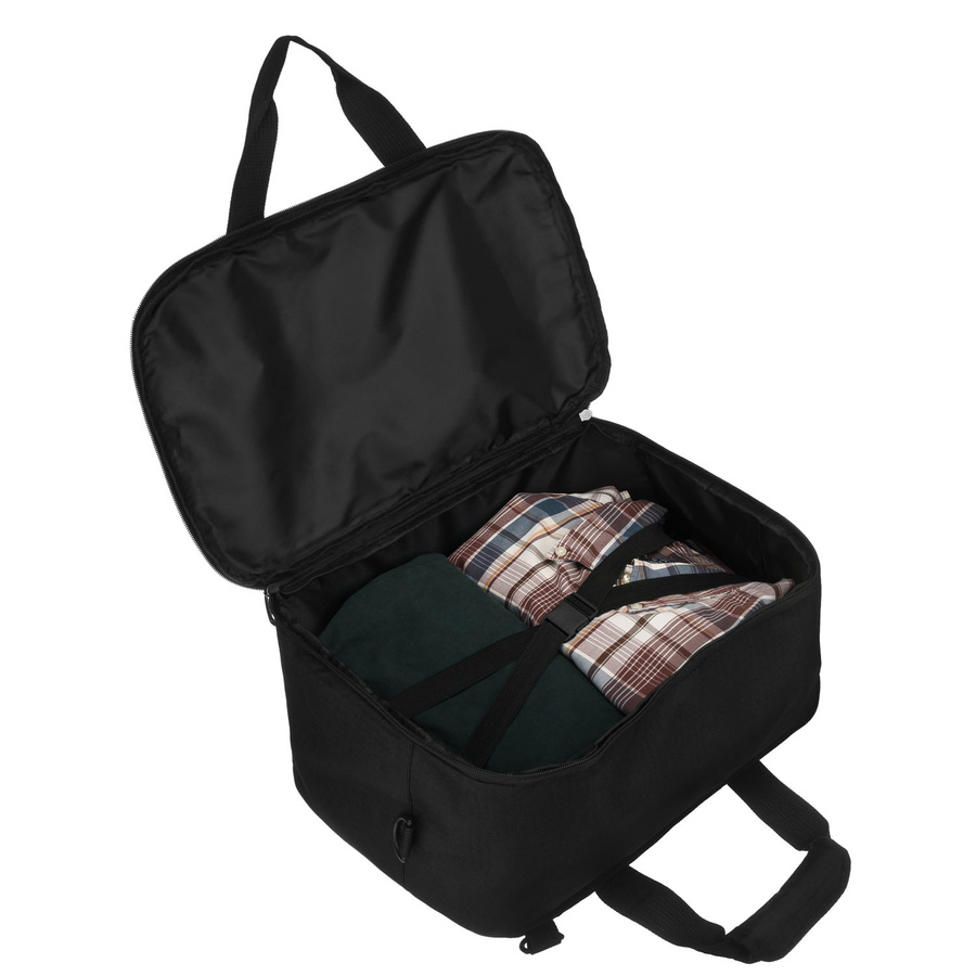 Reiserucksack in schwarz mit Reißverschluss, ideal für Handgepäck – Peterson – Bild 21