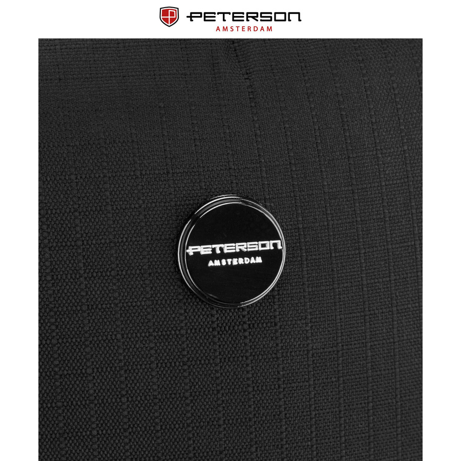 Reiserucksack in schwarz mit Reißverschluss, ideal für Handgepäck – Peterson – Bild 24