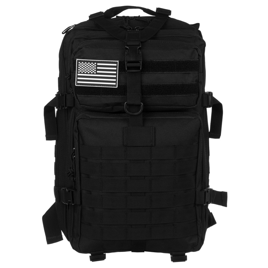 Großer, taktischer Militärrucksack aus Nylon in Schwarz – Peterson – Bild 6