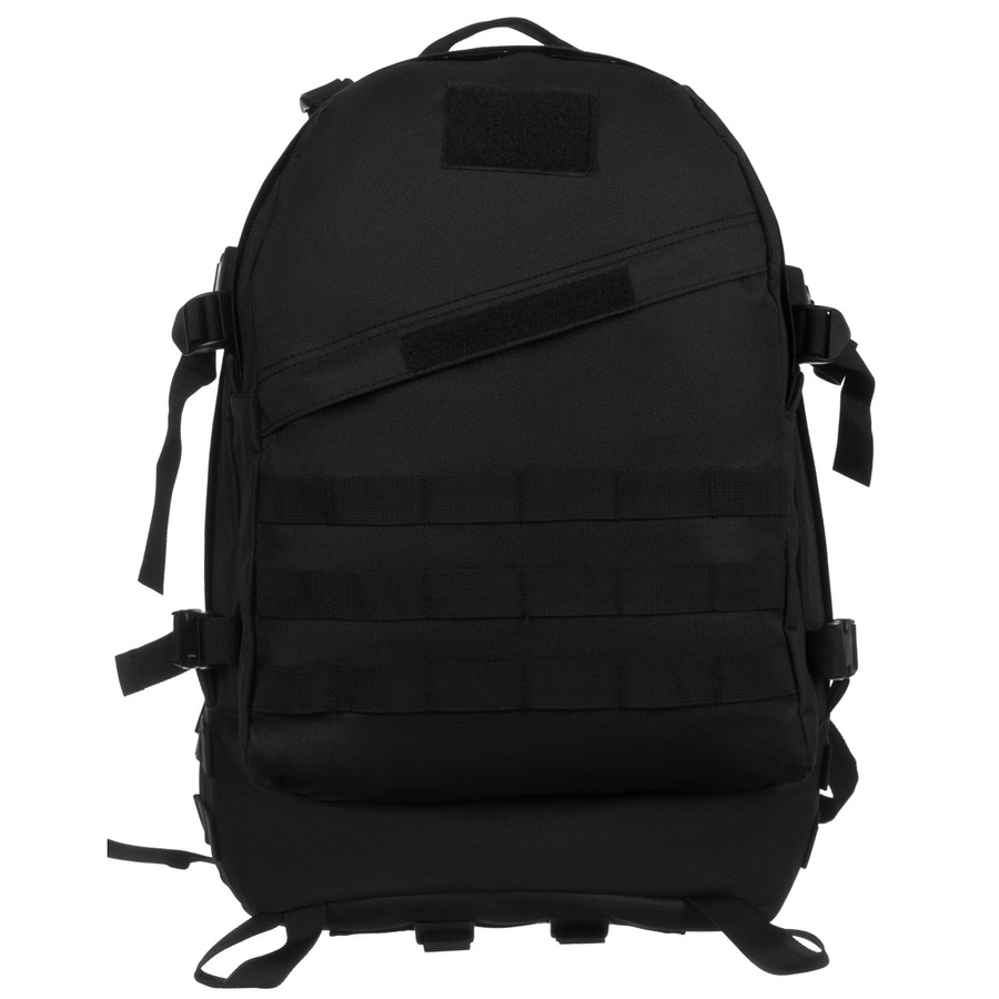 Peterson – Schwarzer Militärrucksack, dreifach unterteilt, an verstellbaren Trägern aufgehängt – Bild 5