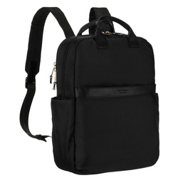 Peterson – Schwarzer Damen-Rucksack aus Nylon mit verstellbaren Trägern