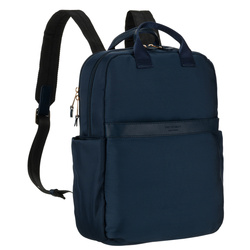 Granatblauer Damen-Nylon-Rucksack mit verstellbaren Schultergurten und Reißverschluss – Peterson