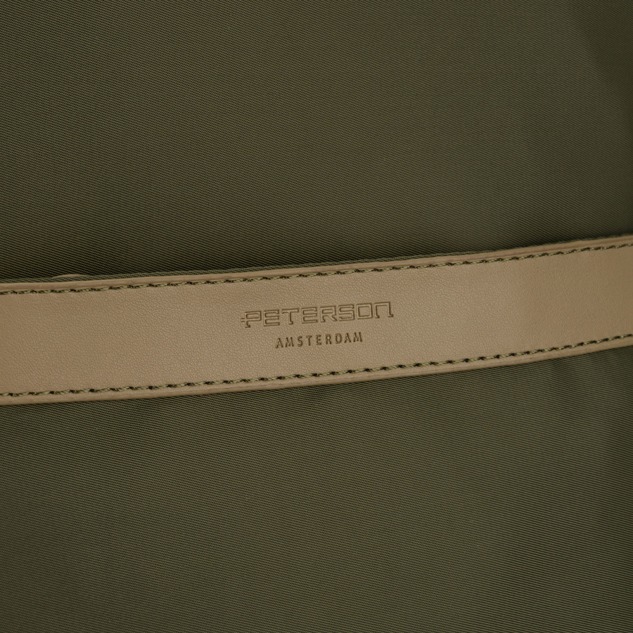 Damen-Rucksack aus Nylon in grüner Farbe mit Reißverschluss - Peterson – Bild 10