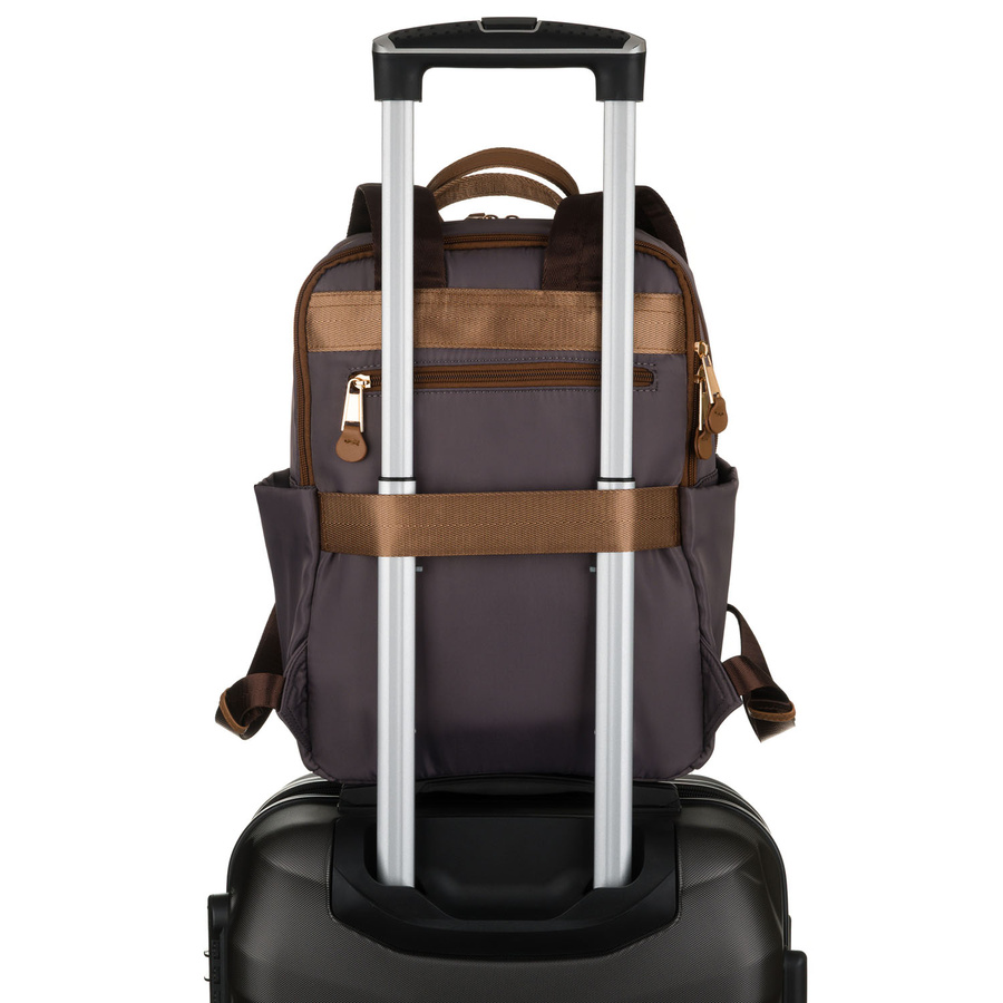 Grauer, städtischer Damen-Rucksack aus Nylon – Peterson – Bild 10