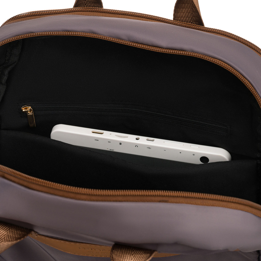 Grauer, städtischer Damen-Rucksack aus Nylon – Peterson – Bild 19