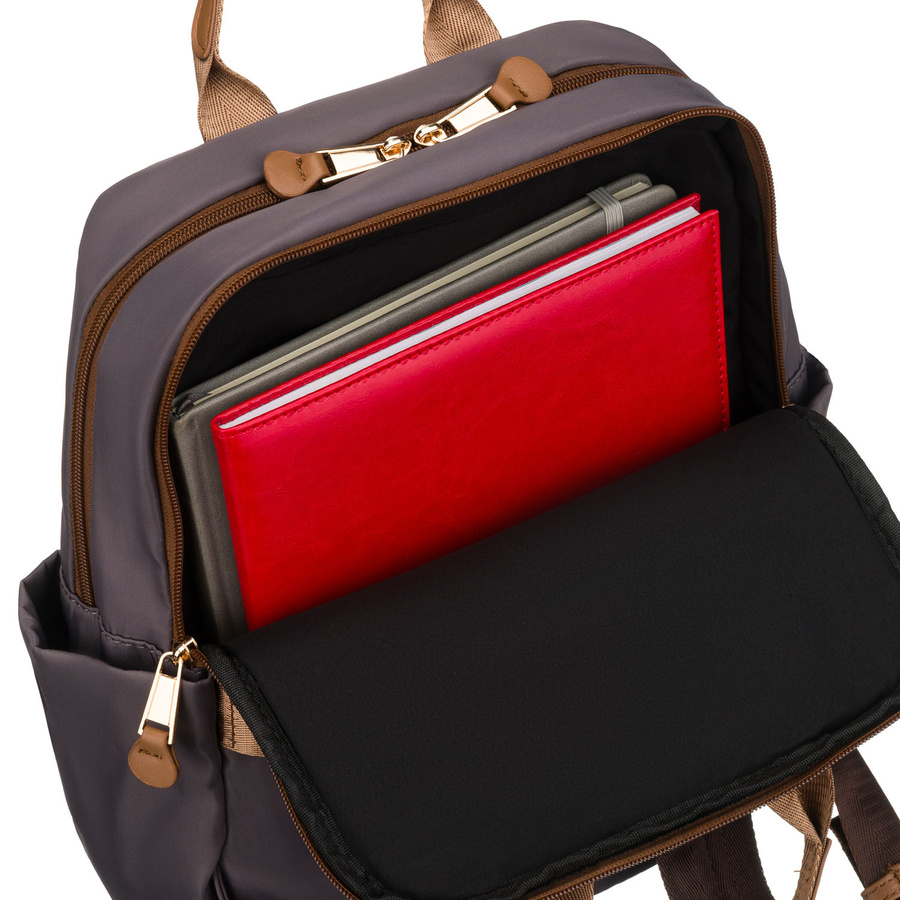 Grauer, städtischer Damen-Rucksack aus Nylon – Peterson – Bild 21